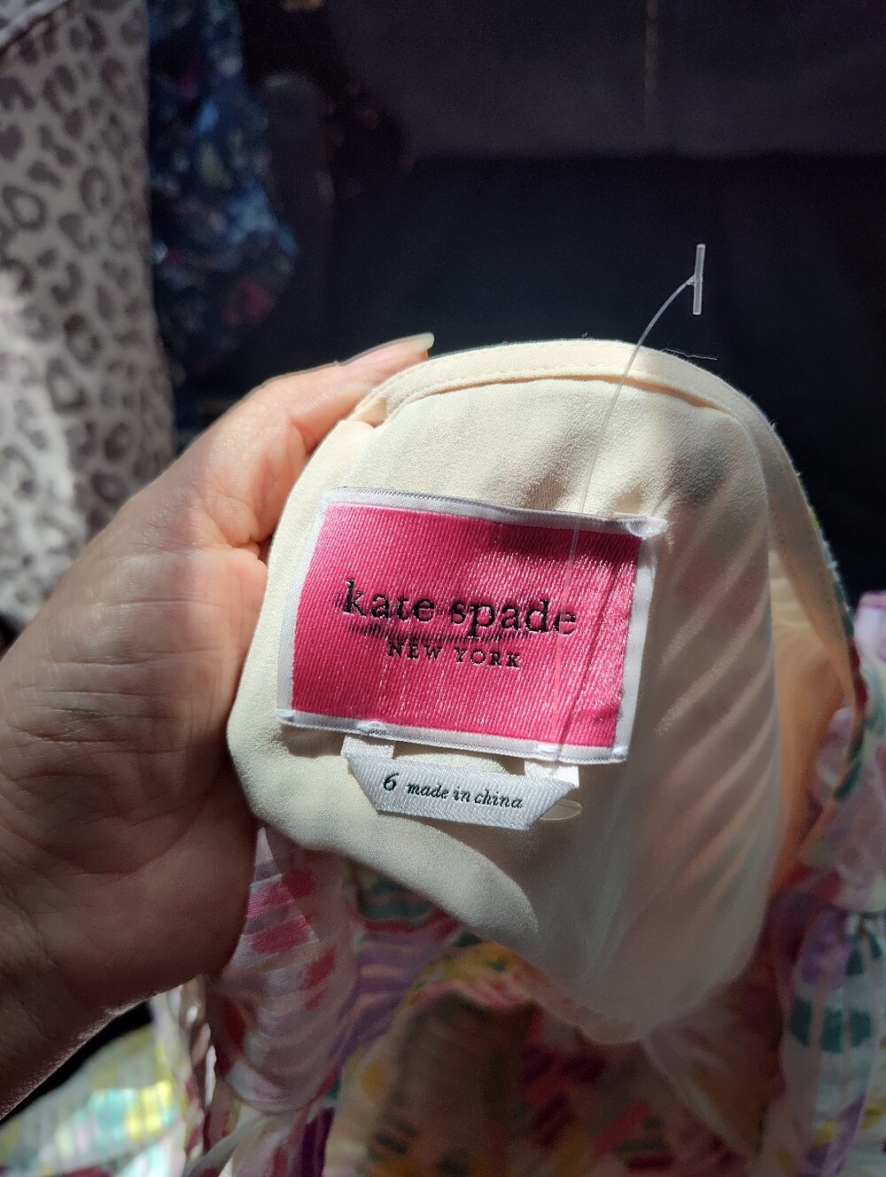 Kate Spade Pastel Floral Ruffled Midi Dress SZ 6 New No Tags - Picture 9 of 9